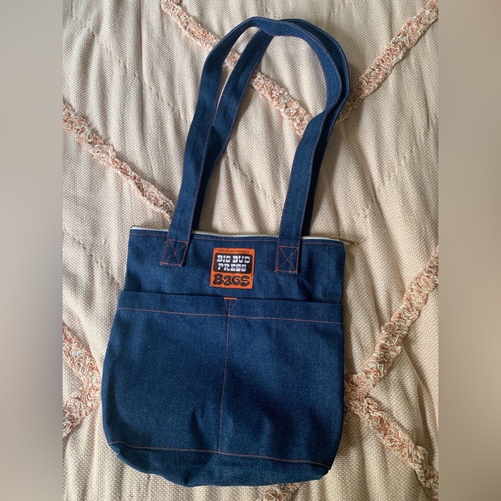 Rare Big Bud Press Zip Mini Tote - Denim!